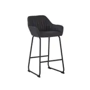 Modern Furniture EKON 50x93cm Counter Stool - Brown & Black