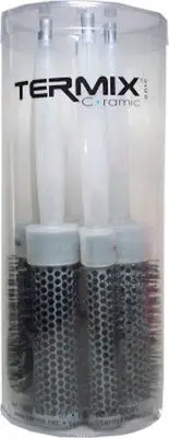 TERMIX HAIR BRUSH CERAMIC IONIC CASE OF 5 HAIR BRUSHES (17-23-28-32-43mm)