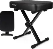 Piano Bench Folding Piano Stool, Comfortable Memory Foam Piano Seat Adjustable P