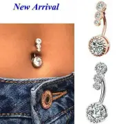 Belly Button Bars Barbell Drop Dangle Navel Bar Body Crystal With Piercing .в ε)