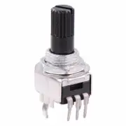 10 x 10K Logarithmic 9mm Potentiometer Knurled 6mm Shaft