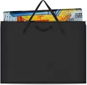 Art Portfolio Bag, 18 Inches by 24 Inches, Black Carrying Storage Case for Poste