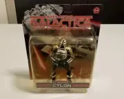 Battlestar Galactica CYLON Centurion Silver Figure Series 1 SEALED 2004 JoyRide