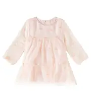 [Stella McCartney Kids] Stella McCartney Kids Baby embroidered tiered tulle dress M 24 pink