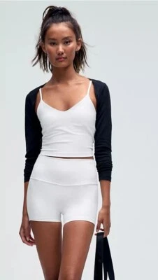Lululemon Align Cropped Cami Tank Top A/B, White, Size 4, NWT