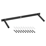 18 Inch Wall Mounting Floating Shelf Bracket Blind Shelf Support, Black