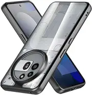 Foluu Clear Case for Nothing Phone (3a) Pro, Transparent Hard PC Back & Soft TPU Bumper [Not Yellowing] Shockproof Protective Phone Case Slim Fit Thin Cover for Nothing Phone (3a) Pro 2025