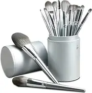 14 Piece Make Up Brush Set Professional Brushes for Foundation, Powder, Blush, Concealer, Contour & Eyes, Soft Synthetic Bristles for Liquid, Cream & Mineral Makeup, Includes Travel Case