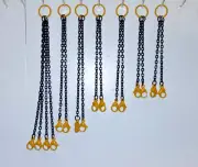 Crane Lifting Sling Chain Set. In Authentic Liebherr Yellow. 1/50th, 1/48th