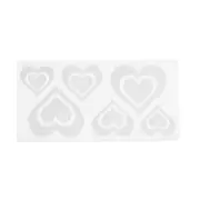 6-Hole Heart Shape Silicone Material Cake Mould Silicone Cupcake Mold for Baking