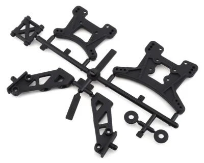 Team Associated Reflex 14B/14T Front & Rear Shock Tower Set w/Wing Mounts