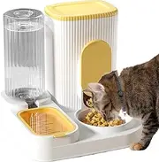 Automatic Pet Feeder | Dog Feeder Automatic Cat Food Dispenser,2 in 1 Feeding Station Container Pet Supplies, Freshness Preservation Water Bowl for Small Medium Large Pets