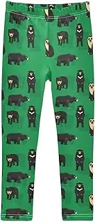 [Caihoyu] Leggings for Girls Soft Comfortable Stretchy Kid Pants Elastic Waist Ballet Tights Trousers 4-10T