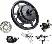 FSNEODYV Electric Bicycle Kit, 14 Inch E-Bike Conversion Kit Brushless Hub Motor 48V-72V 2000W-3500W 120km/h