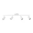 Globe Electric Track Lighting 2.5' 4-Light Minimalist Adjustable Lamp White