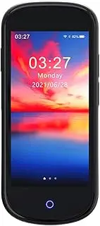 V12 4G Translator Support Online/Offline/P Translation with 4 inch Screen 2000mAh Battery SIM Card Slot Black Black One Size