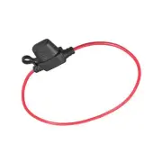 Fuse Holder In-line 18AWG Waterproof Fuse Holder Black for Small Blade Fuse