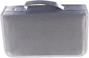 128Pieces Large Capacity CD Storage Pouch Handheld Grey DVD Bag for Organized Home Car Use Easy Zipper Closure for Smooth Access Fashionable Design for DVD CD Supplies