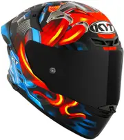 KYT TT-Revo Magnet, full face helmet , color: Matt Black/Blue/Red , size: M