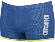 [arena] Unisex Training Aid Swimming Shorts Square Cut (Less Water Resistance, Mesh Fabric, Chlorine Resistant)