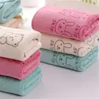 2Pcs Cute Microfiber Absorbent Drying Bath Beach Towel Baby Kids Cartoon Tow SPI
