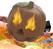 Pumpkin Fire Pit Ornament, Halloween Fire Pit Decoration, Fireproof Halloween Pumpkin Decoration for Fire Pit, Indoor Outdoor Halloween Favors, Bonfire, BBQ, Campfire, Fireplace