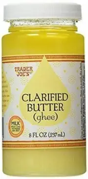 Trader Joe's Exclusive Edition Clarified Ghee Butter Fresh unsalted 8fl oz. Rich