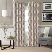 Elrene Home Fashions Navara Medallion Room Darkening Curtain Panel, 52 x 84