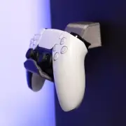 Wall-Mounted Controller Holder Minimal Gaming Accessory Space-Saving