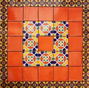 Fraga Mexican Tile Set Backsplash Mural