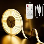 USB COB LED Strip Lights 5V 1-3m Dimmable 300led / m CRI85 with RF Remote Controller TV backlight Flexible Tape Lamp Under the Cabinet for DIY Lighting in Bedr