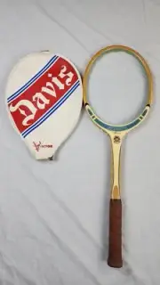 Victor Davis TAD Lady Elite Wood Tennis Racket w/ Cover - 4 3/8 in, Unstrung