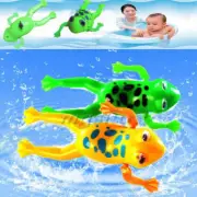 2Pcs Bathroom Tub Bathing Toy Clockwork Wind UP Plastic Bath Frog Baby kids y