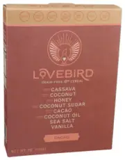 Lovebird Cereal Cacao Grain Free 7 Oz