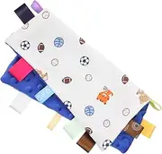 PERSELOSO Colorful Security Blanket for Soft Comforter Newborn Comfort Blanket Great Present for Newborns Sensory Experience for