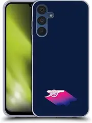 Head Case Designs Officially Licensed Arsenal FC Gradient Crest and Gunners Logo Soft Gel Case Compatible with Samsung Galaxy A15