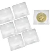 200 Pack Single Pocket Coin Sleeves for Collectors,Individual Clear Plastic S...