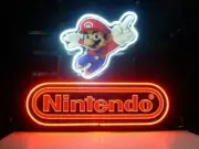 Nintendo Super Mario Run 17"x14" Neon Sign Lamp Light Gift Show Wall Display EM