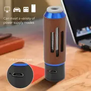 Blue Handheld Car Ashtray With Cigarette Lighter No Leakage Portable Mini Car MG