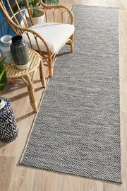 Courtyard Deck Grey Runner Rug