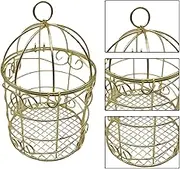 Birdcages Shape Tinplate Candy Box, Candy Containers, Elegant Wedding Favor Box, Metal Bird Cage Shaped Case for Candy, Chocolate, Cake, Decorative Hollow Case for Christmas Weddings Birthday Parties