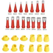 27Pcs Universal Rubber Nozzle Tool Kit Caulking Tips Caulking Nozzle Applicators