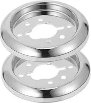 Generic 2pcs BBQ Knob Base Outdoor Cooking Accessories Gas Stove Knob Switch Oven Gas Stove Handle Replacement Shower Parts Replacement Plastic Stove Knob Plastic Gas Grill Knob Abs Silver