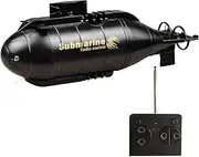 HUAJUN Mini Remote Control Submarine Children, 2.4GHz 6-Channel Retractable RC Boat, LED Lights, 360° Rotation Submarine, Children Summer Swimming Pool Electric RC Water Toy, Christmas Birthday Gift