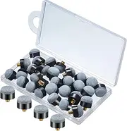 30 Pieces Pool Cue Tips Available in 12 Mm and 13 Mm Sizes for Screw-On Or Nylon Ferrules Pool Sticks Accessories Replacement Tips