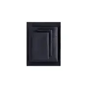 Black Microfiber Fitted Flat Sheet Set