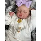 19" Reborn Baby Doll Cloth Body Loulou Sleeping Doll Realistic Newborn Baby Gift