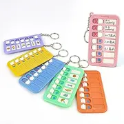 Bedtime Checklist for Kids | Checklist Board Routine Schedule to Do with Keychain - Random Pocket Schedule Charts for Backpacks & School Bags, Home School Travel