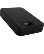 AmazonBasics Portable Security Case Lock Box Safe, Combination Lock, Large