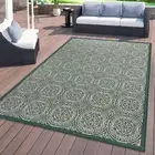 Rugshop Indoor/Outdoor Area Rug Transitional Floral Circles Textured Outdoor Rug
